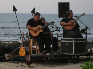 Beautiful beachside live Hawaiian music